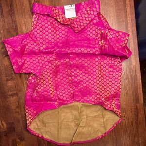 Pink & Gold 3XL Dog Collar Top